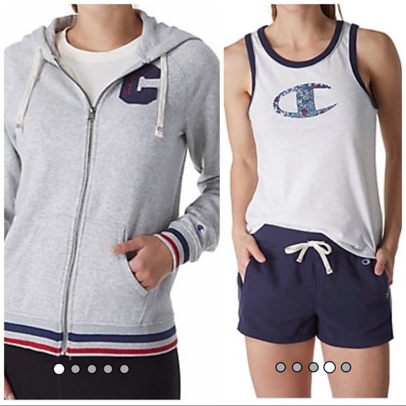Set of Champion Heritage Hoodie and Tank Top